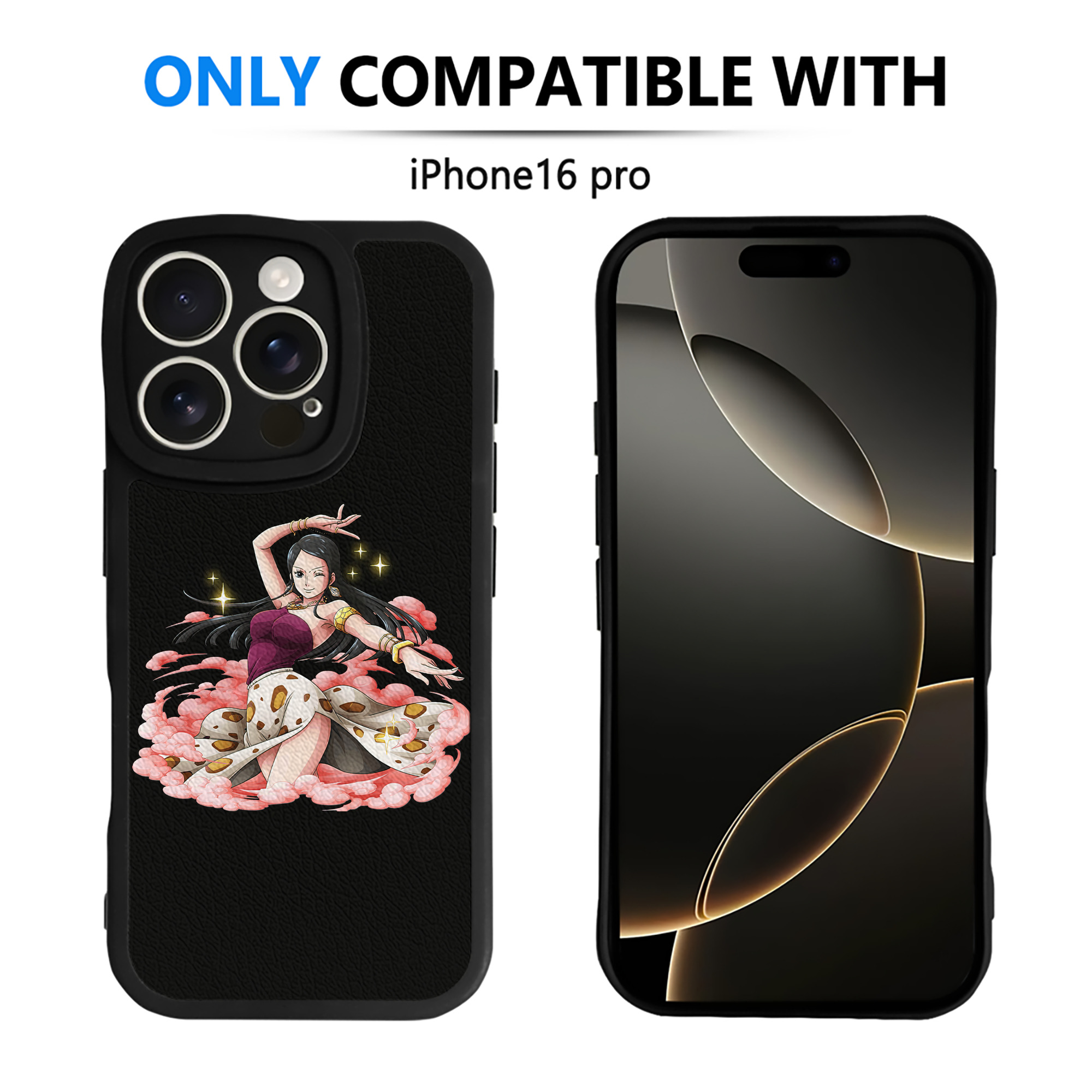 （画像用） ワンピース ニコ・ロビン ONE PIECE Nico Robin 【iPhone 16シリーズ対応】シリコンスマホケース（レザー調） 材質：シリコン